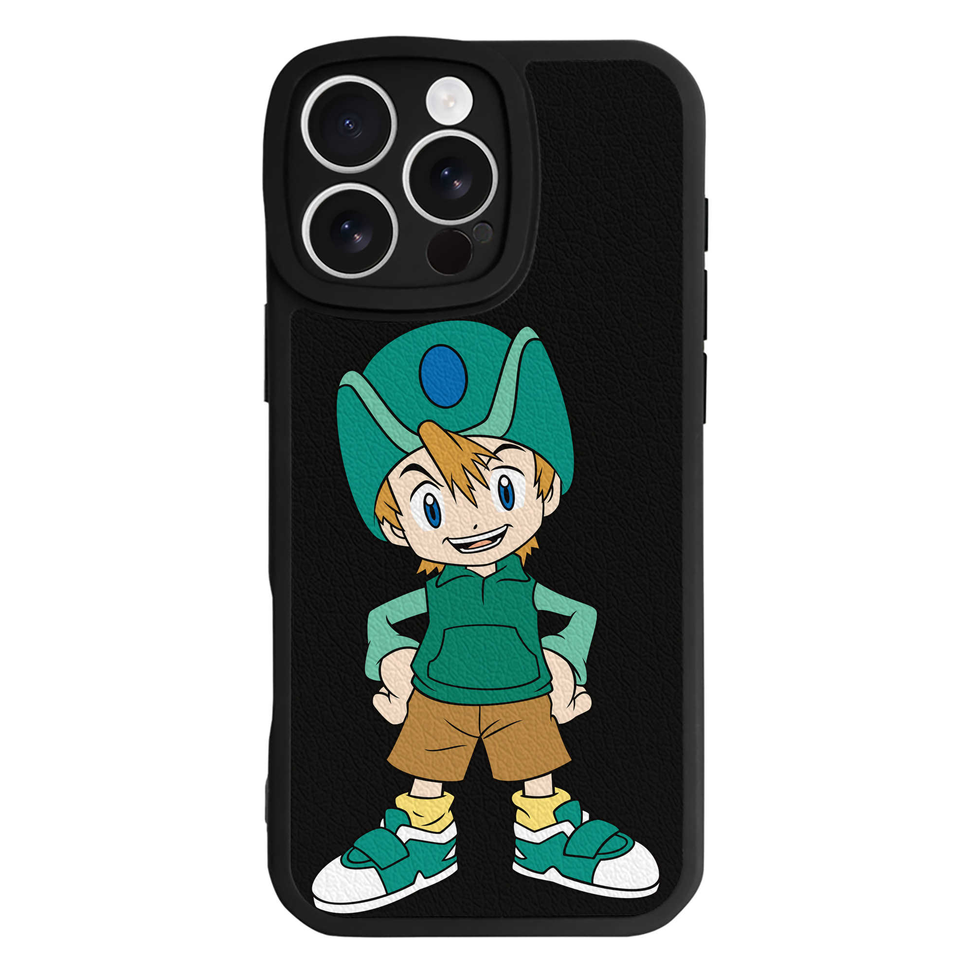 （画像用） Digimon デジタルモンスター/デジモン 【iPhone 16シリーズ対応】シリコンスマホケース（レザー調） 材質：シリコン